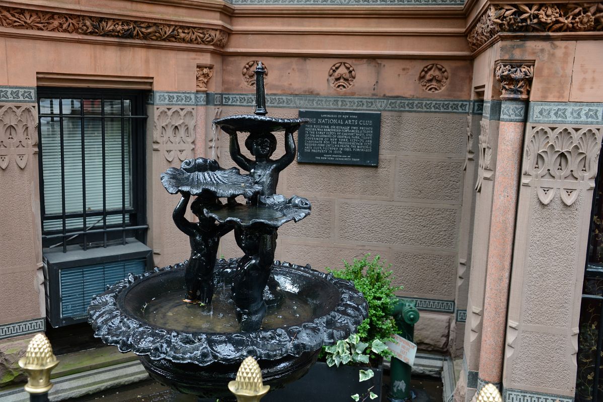 20-2 Fountain At The National Arts Club Near Union Square Park New York City